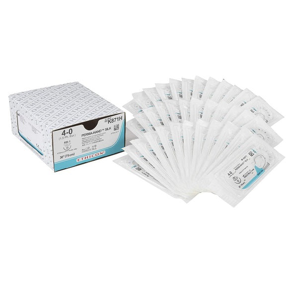 Ethicon Hechtzijde RB-1 / 17 mm / 4-0 / 75 cm Naald - K871H (36 st.)-Ethicon-Sordent