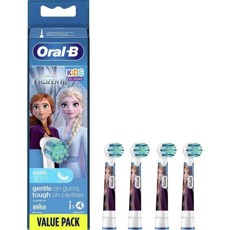 Oral-B Kids Frozen Opzetborstels X-Soft EB10S (3/4/8 st.)-Oral-B-4 st.-Sordent