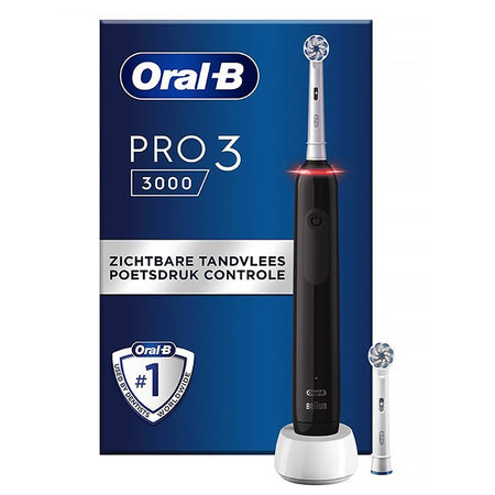 Oral-B Pro 3 3000 Tandenborstel Zwart Sensitive Clean-Oral-B-Sordent