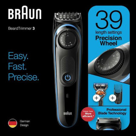Braun BT3240 Baardtrimmer / Trimmer / Haartrimmer Zwart-Blauw-Braun-Sordent