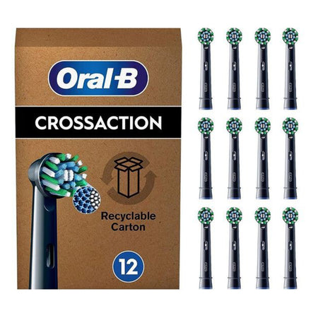 Oral-B Pro Cross Action Zwart EB50RX Opzetborstels (12 st.)-Oral-B-Sordent
