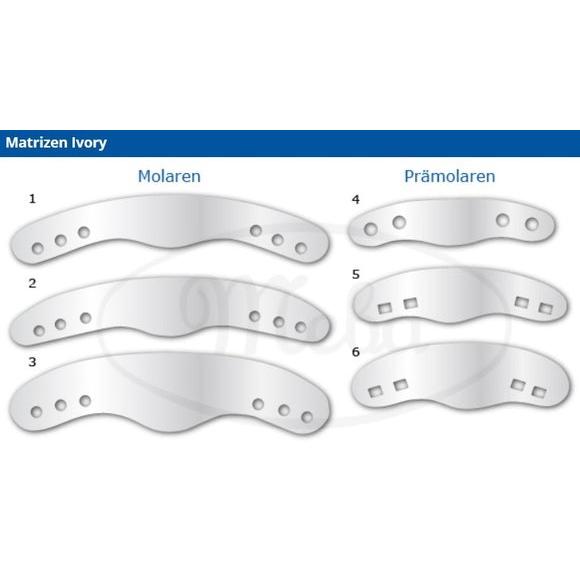 Meba Matrixbandjes Geperforeerd (Pre-)Molaar Nr. 1-5 (12 st.)-Meba-Sordent