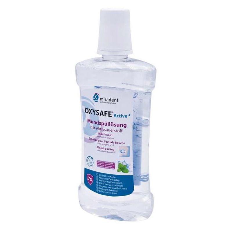 Miradent OxySafe® Active+F Mondwater Oxygen (500 mL)-Miradent-Sordent