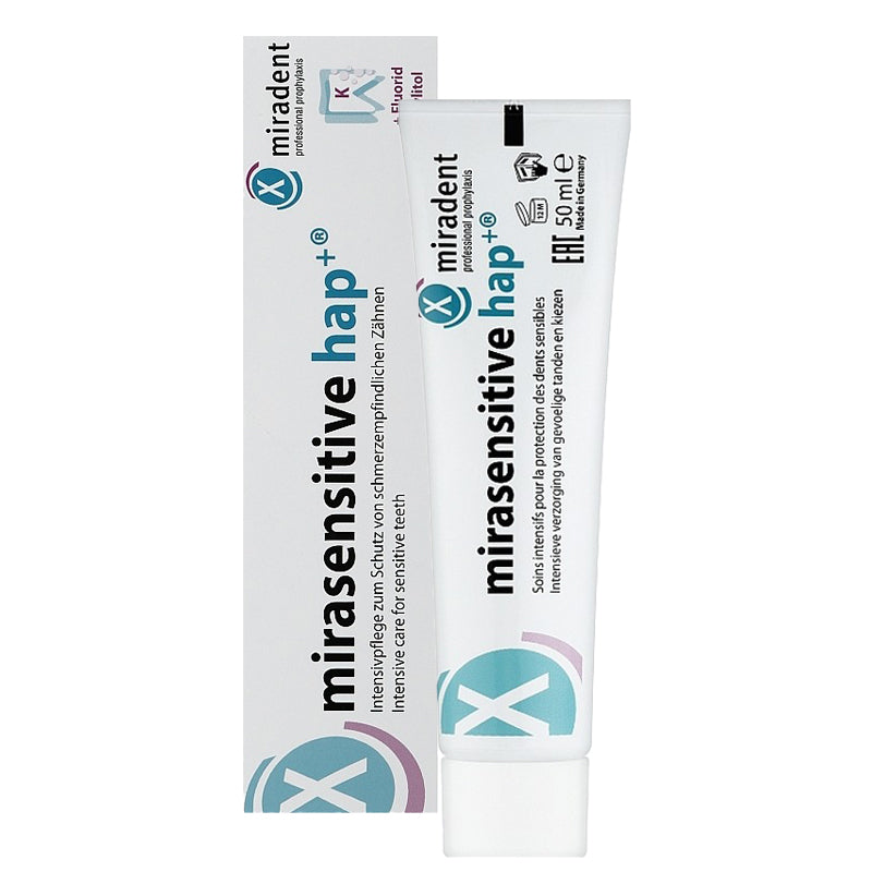 Miradent Mirasensitive Hap+® Tandpasta voor gevoelige tanden (50 mL)-Miradent-Sordent