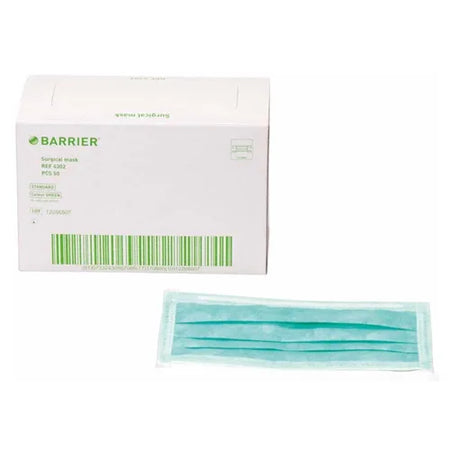 Mölnlycke Barrier Medical Mondmasker - Div. Varianten (50 st.)-Mölnlycke-Groen Koord-Sordent