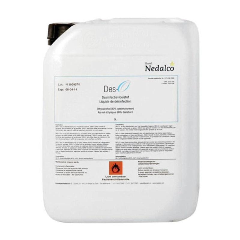 Nedalco Des-O 80 Oppervlakte Desinfectievloeistof 80% (5 L)-Nedalco-Sordent