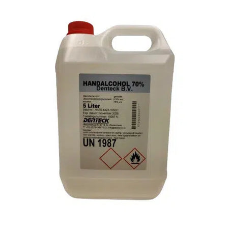 Denteck Handalcohol Desinfectievloeistof 70% 5 L-Desinfectiemiddelen-Denteck-Sordent