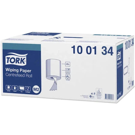 Tork Wiping Poetspapier M2 - 1 Laags wit - (24,5 cm. x 275 m.)-Tork-Sordent