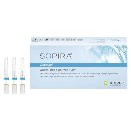 Kulzer Sopira Carpule Free Flow Geel 30G – Grotere Binnen Diameter-Kulzer-Sordent