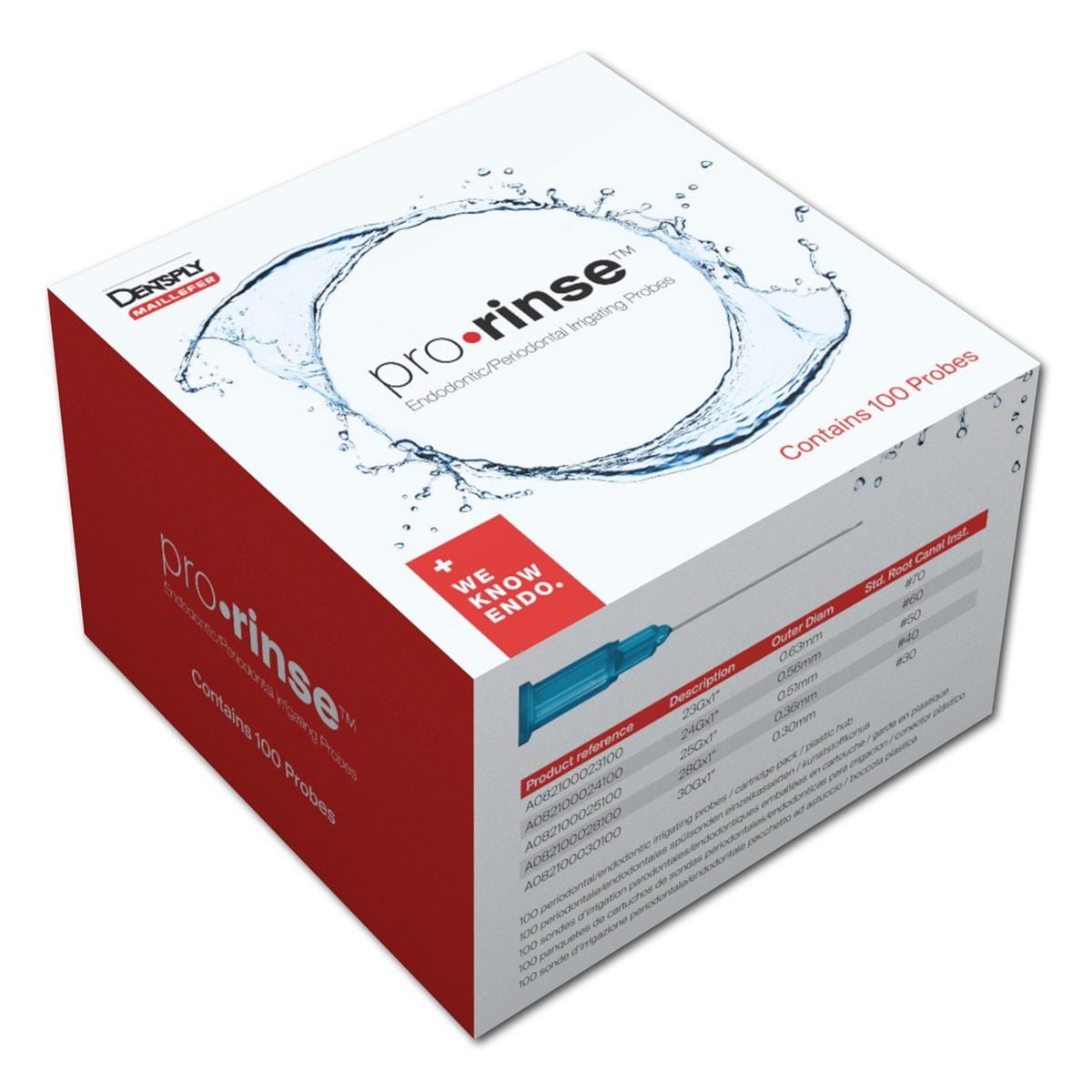 Dentsply ProRinse Irrigatie Spoelnaalden 23/25/30 G (40 st.)-Dentsply Sirona-Sordent