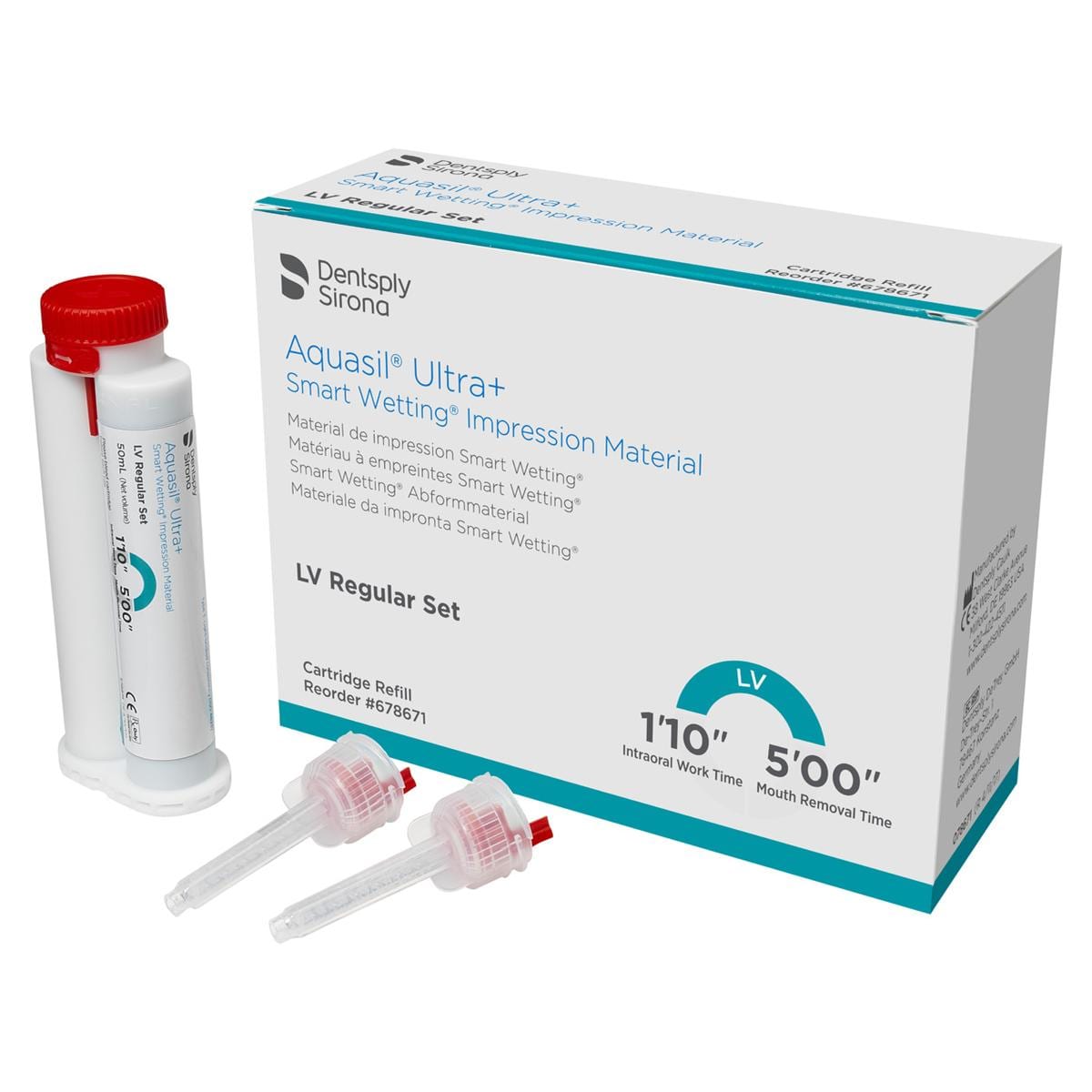 Dentsply Aquasil Ultra+ Lv 50ml Regular Set - Smart Wetting-Dentsply Sirona-Sordent