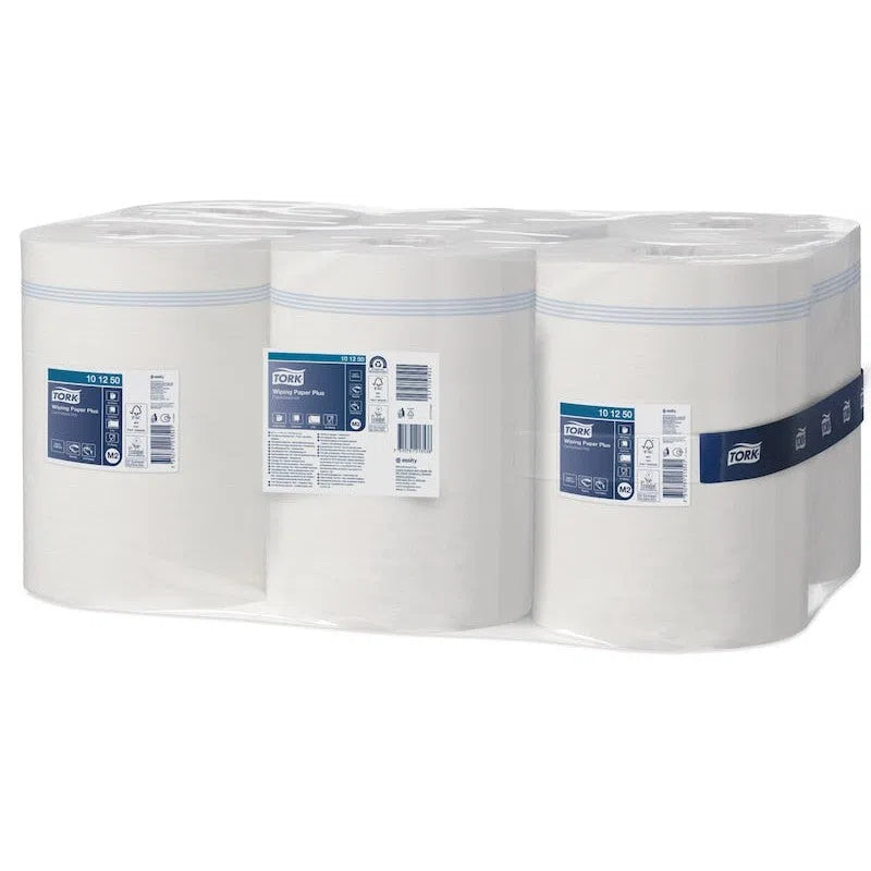 Tork Wiping Plus Poetspapier - 2 Lagen - Wit - 160 m - (6 st.)-Tork-Sordent