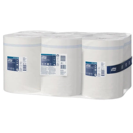 Tork Wiping Plus Poetspapier - 2 Lagen - Wit - 160 m - (6 st.)-Tork-Sordent