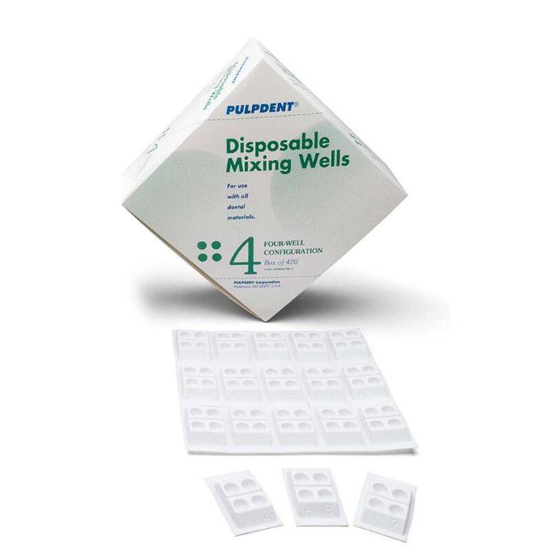Pulpdent Disposable Mixing Wells 4-Vaks (420 st.)-Pulpdent-Sordent