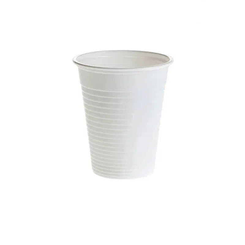 Plastic Drinkbekers 180 mL - Diverse Kleuren-Drinkbekers-AMPri-Wit-100 st.-Sordent