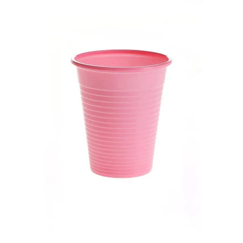 Plastic Drinkbekers 180 mL - Diverse Kleuren-Drinkbekers-AMPri-Roos-100 st.-Sordent