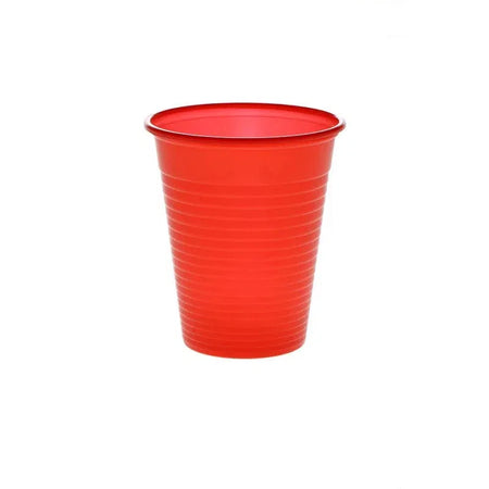 Plastic Drinkbekers 180 mL - Diverse Kleuren-Drinkbekers-AMPri-Rood-100 st.-Sordent
