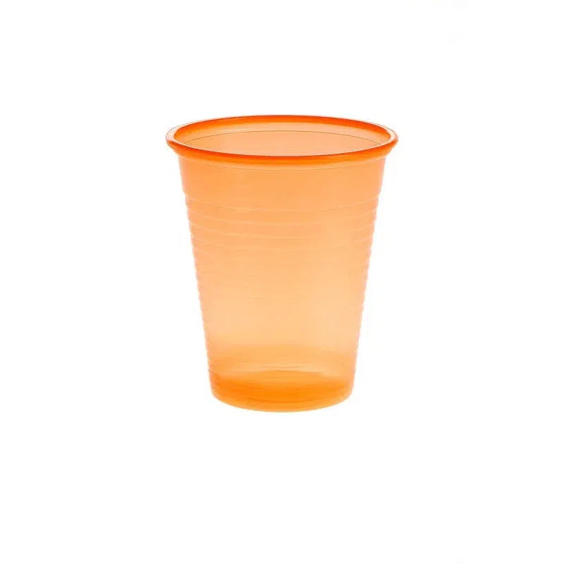 Plastic Drinkbekers 180 mL - Diverse Kleuren-Drinkbekers-AMPri-Oranje-100 st.-Sordent