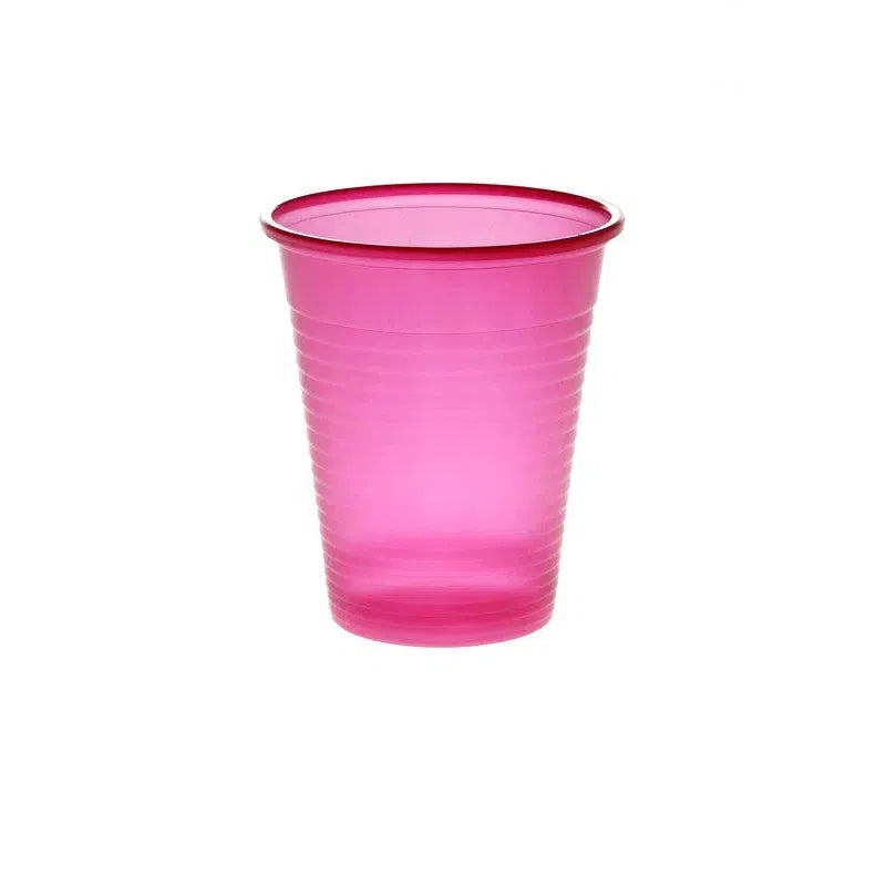 Plastic Drinkbekers 180 mL - Diverse Kleuren-Drinkbekers-AMPri-Wijnrood-100 st.-Sordent