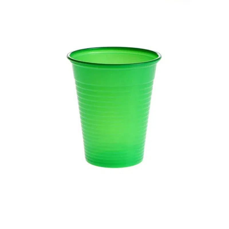 Plastic Drinkbekers 180 mL - Diverse Kleuren-Drinkbekers-AMPri-Groen/Opaque-100 st.-Sordent