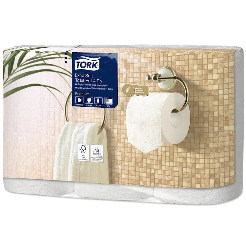 Tork Extra Zacht Toiletpapier Premium - 4-Laags - 18,8m (42 st.)-Tork-Sordent