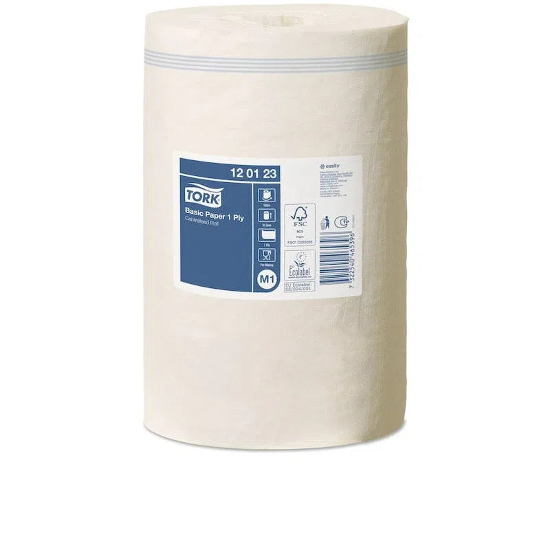 Tork Centerfeed Rol 1-Laags - Basic Poetspapier - 120 m (11 st.)-Tork-Sordent