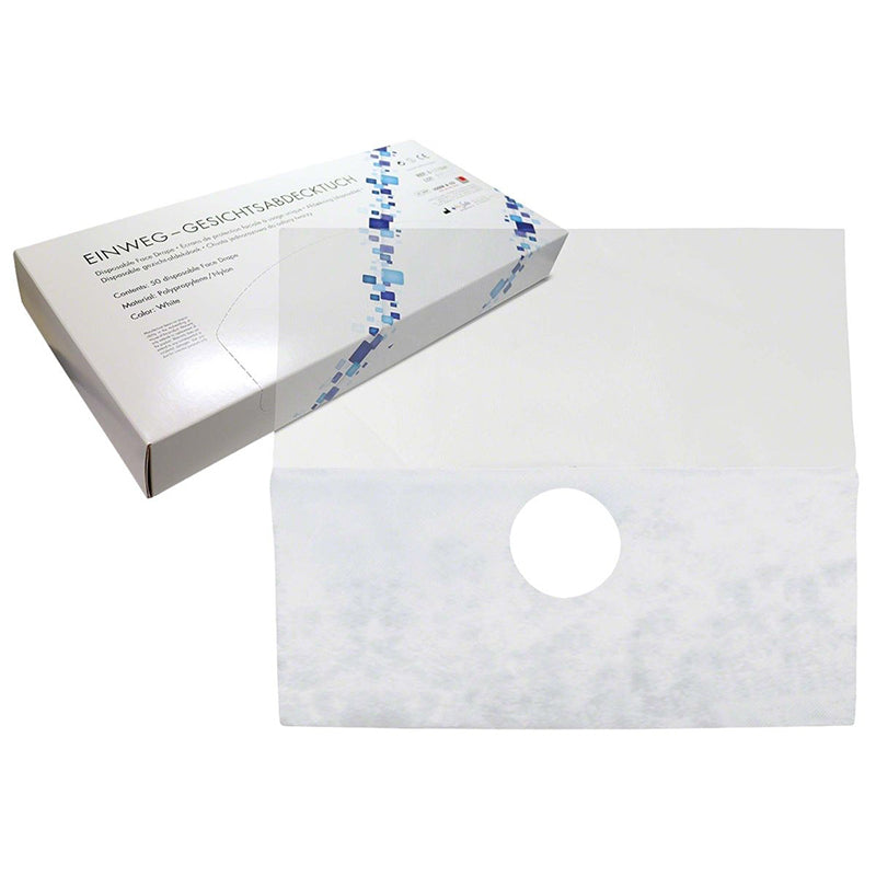 ProSafe Facedrape - Gezichtsbescherming Blauw/Wit (50 st.)-ProSafe-Wit-Sordent