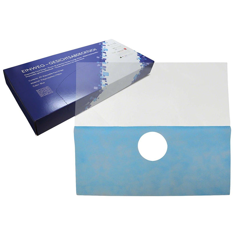 ProSafe Facedrape - Gezichtsbescherming Blauw/Wit (50 st.)-ProSafe-Blauw-Sordent