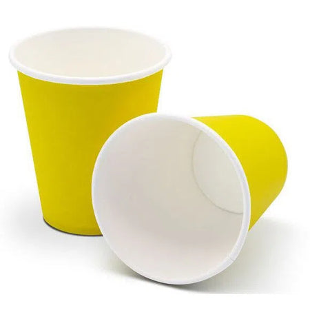Papieren Drinkbekers 180 mL - Diverse Kleuren-Drinkbekers-Medicom-Geel-100 st.-Sordent