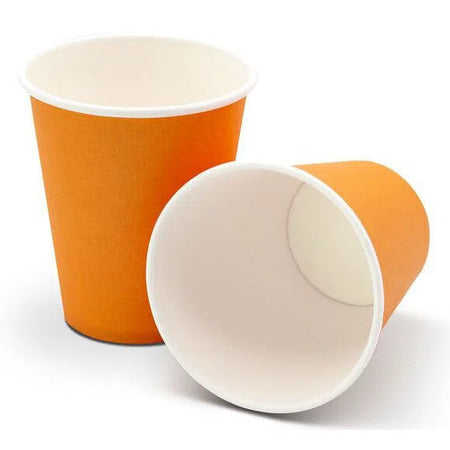 Papieren Drinkbekers 180 mL - Diverse Kleuren-Drinkbekers-Medicom-Oranje-100 st.-Sordent