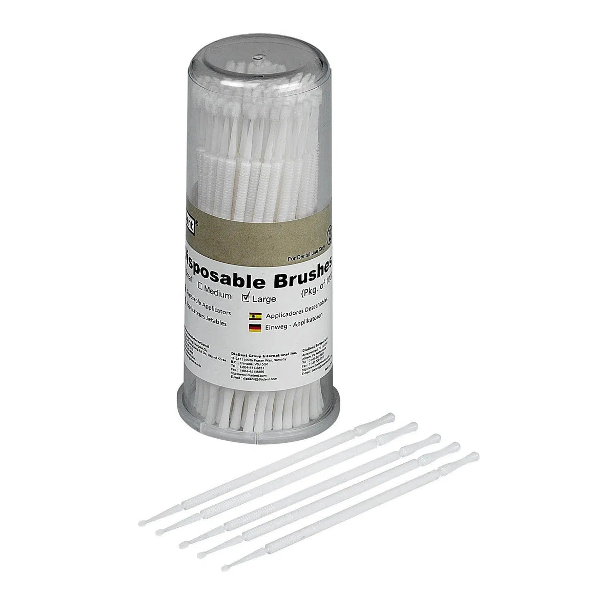 Wegwerp Borstel - Disposable Brush (100 st.)-DiaDent-Sordent