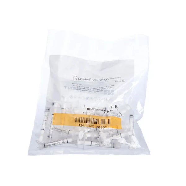 Applicatiespuit Leeg / Plastic Syringe 1,2 ml - (20/100 st.)-Ultradent-20 st.-Sordent