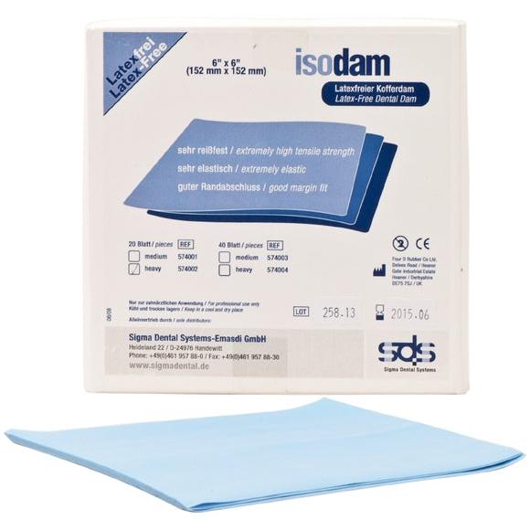 Sigma Isodam Latex-/Poedervrij Cofferdam 6"x6" = 152x152 mm-Sigma-Sordent