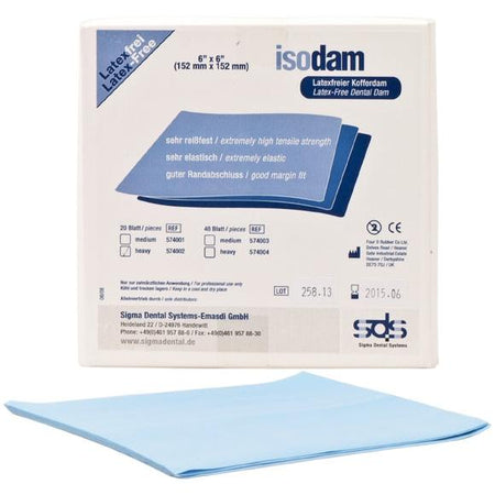 Sigma Isodam Latex-/Poedervrij Cofferdam 6"x6" = 152x152 mm-Sigma-Sordent