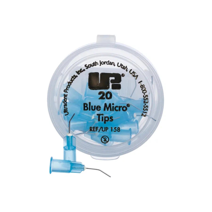 Blue Micro™ Tip - 25 GA (Ø 0,5 mm) Canule - (20/100/500 st.)-Ultradent-20 st.-Sordent