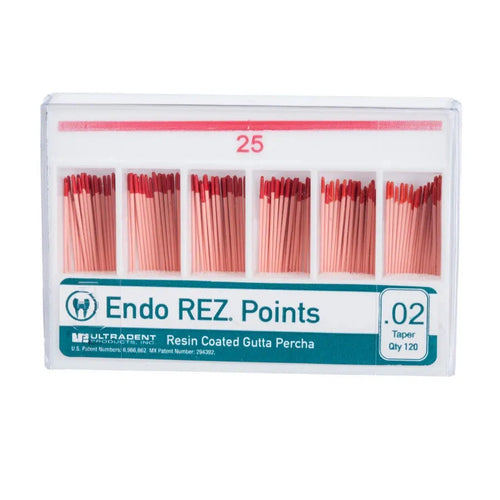 EndoREZ™ Points - Guttaperchapoints met Kunststoflaag - Diverse Maten-Ultradent-.02-25-Sordent