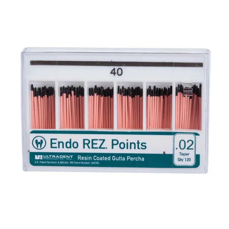 EndoREZ™ Points - Guttaperchapoints met Kunststoflaag - Diverse Maten-Ultradent-.02-40-Sordent