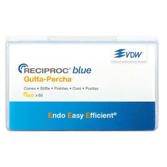 VDW Reciproc 28 mm Blue Gutta-Percha - Div. Opties (60 st.)-VDW-R50 - Geel-Sordent