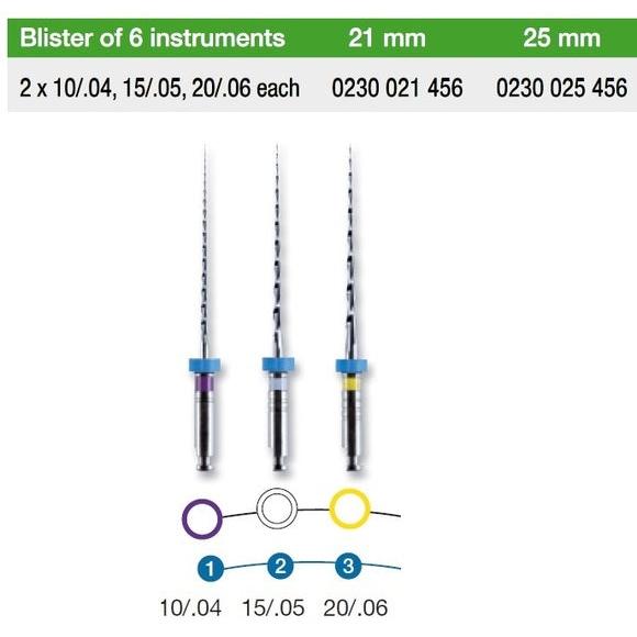 VDW Mtwo W16 21 mm Mix Nr.10.04/15.05/20.06 (3 x 2 st.)-VDW-Sordent