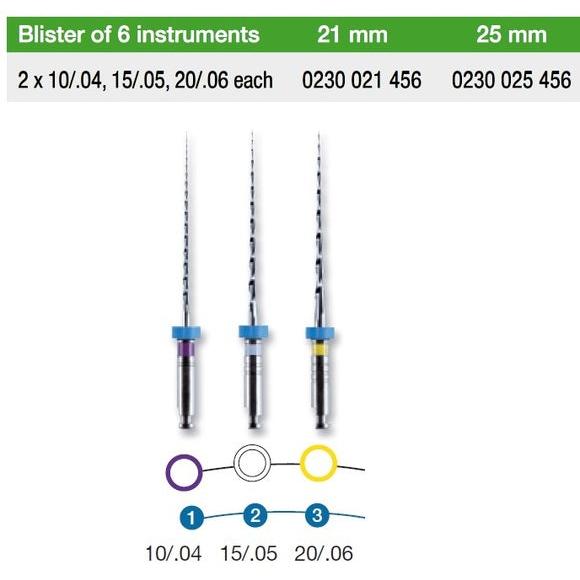 VDW Mtwo W16 25 mm Mix Nr.10.04/15.05/20.06 (3 x 2 st.)-VDW-Sordent