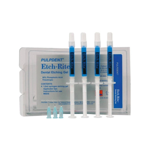 Pulpdent Etch-Rite™ Dental Etching Gel Spuitjes (4 x 1.2 mL)-Pulpdent-Sordent