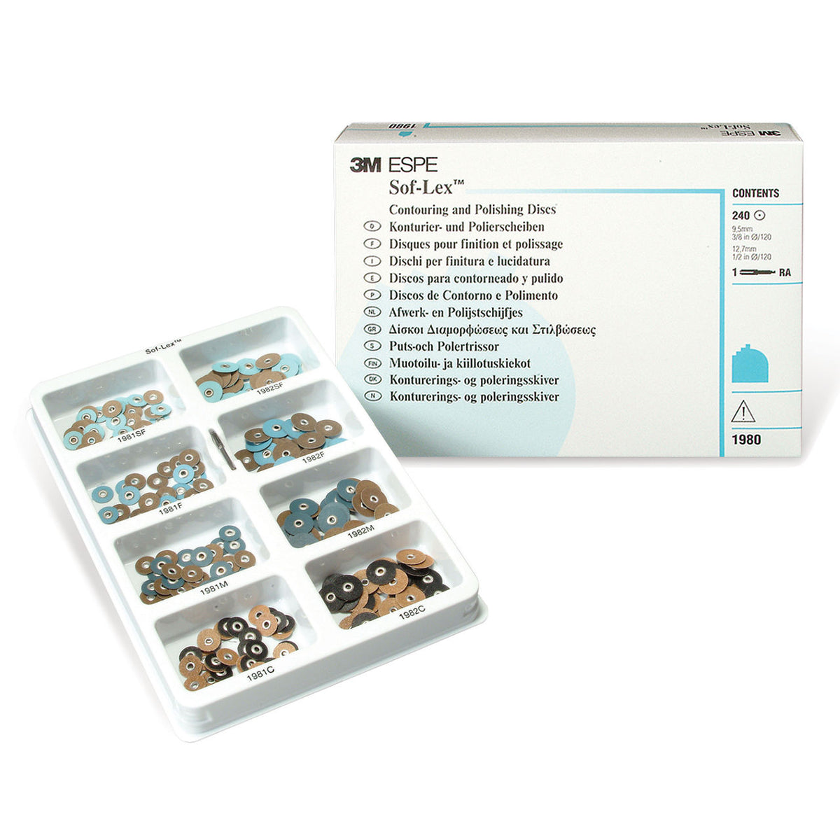 3M™ Sof-Lex™ Afwerk- en Polijstschijfjes Introkit (240 st.)-Solventum-Sordent