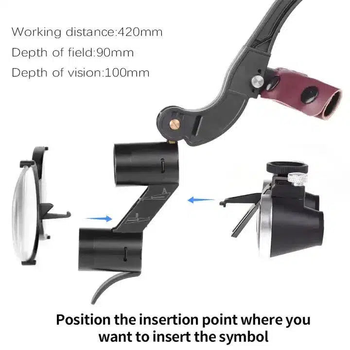 Loepbril Met Vergroting 2.5/3.5X En Lichtbron Oplaadbaar 2.5X / 3.5X-Apparatuur-Sordent-Sordent