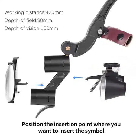 Loepbril Met Vergroting 2.5/3.5X En Lichtbron Oplaadbaar 2.5X / 3.5X-Apparatuur-Sordent-Sordent