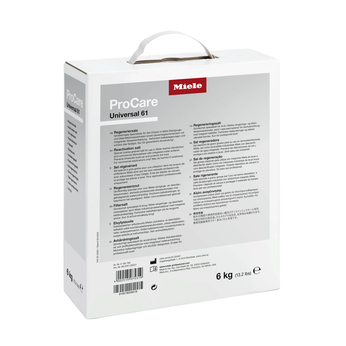 Miele ProCare Universal 61 – Grofkorrelig Onthardingszout (6 kg)-Miele-Sordent
