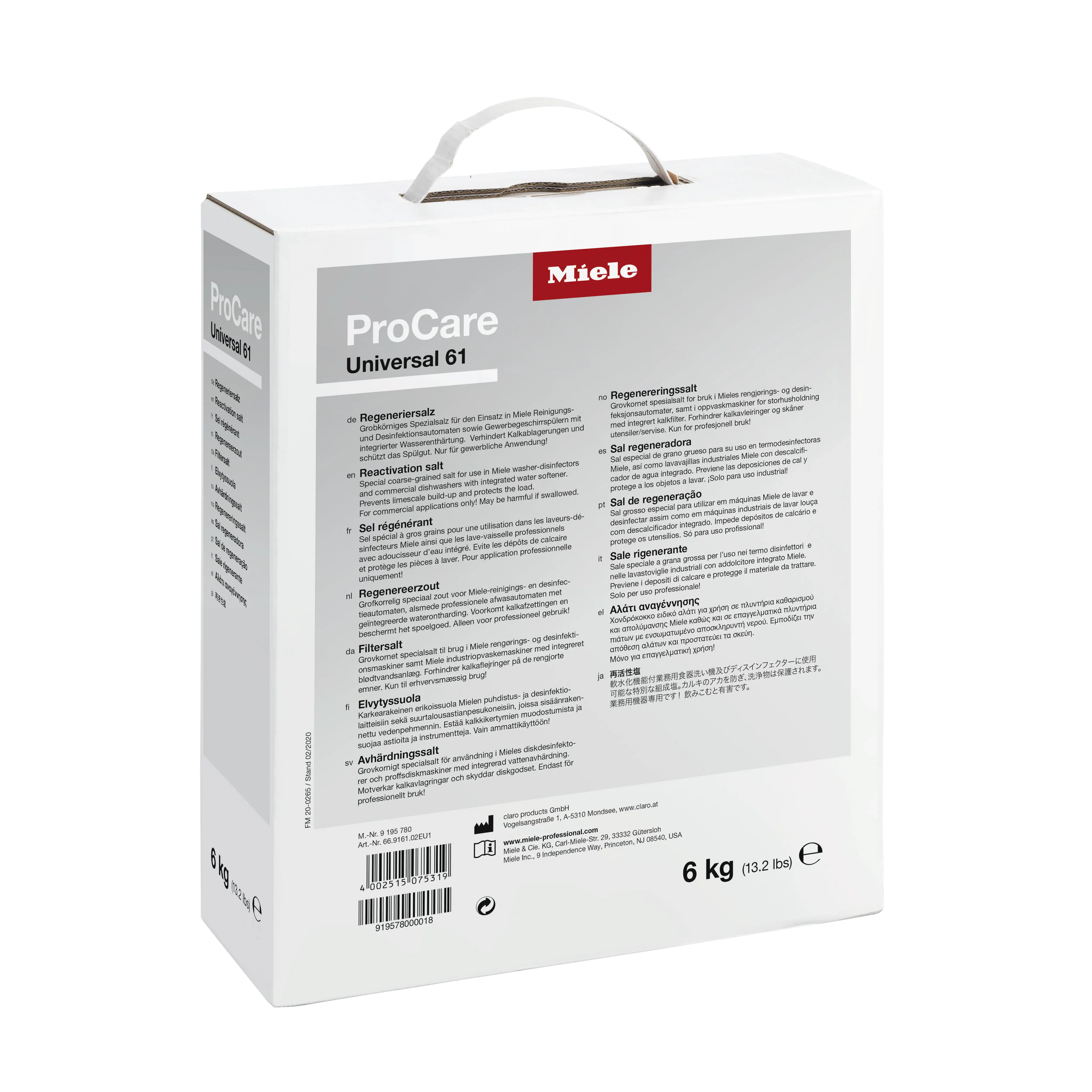 Miele ProCare Universal 61 – Grofkorrelig Onthardingszout (6 kg)-Miele-Sordent
