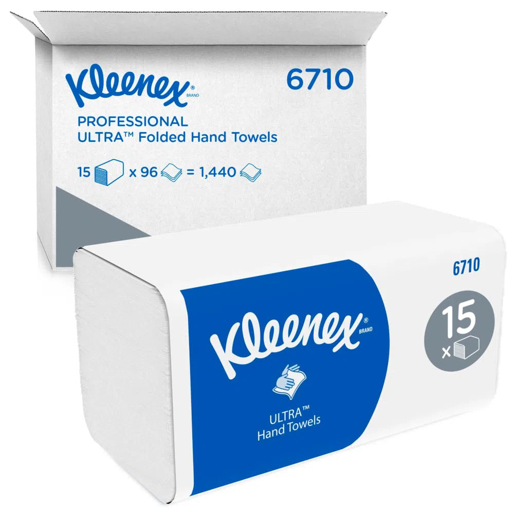Kleenex® Ultra™ 3-laagse V-Gevouwen papieren handdoek - (15x96 st)-Kleenex-Sordent