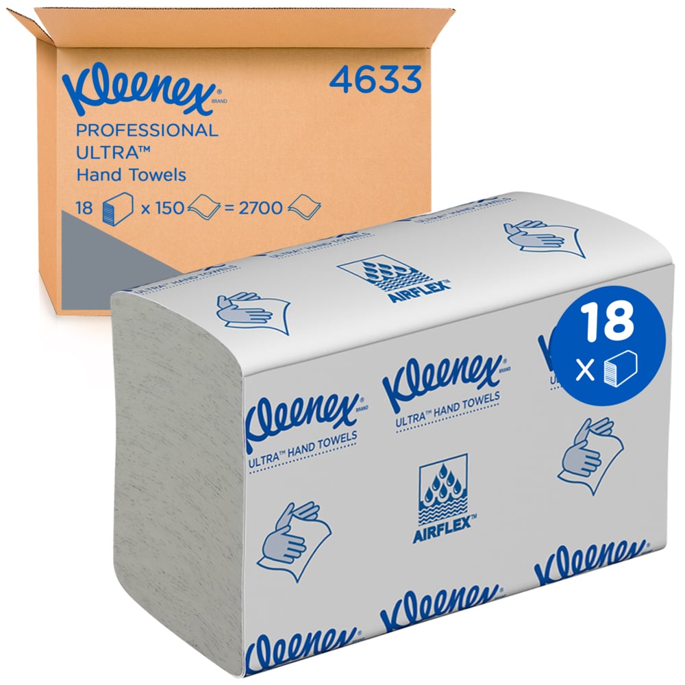 Kleenex Handdoeken Ultra Gevouwen 2-Laags (18 x 150 st.)-Kleenex-Sordent