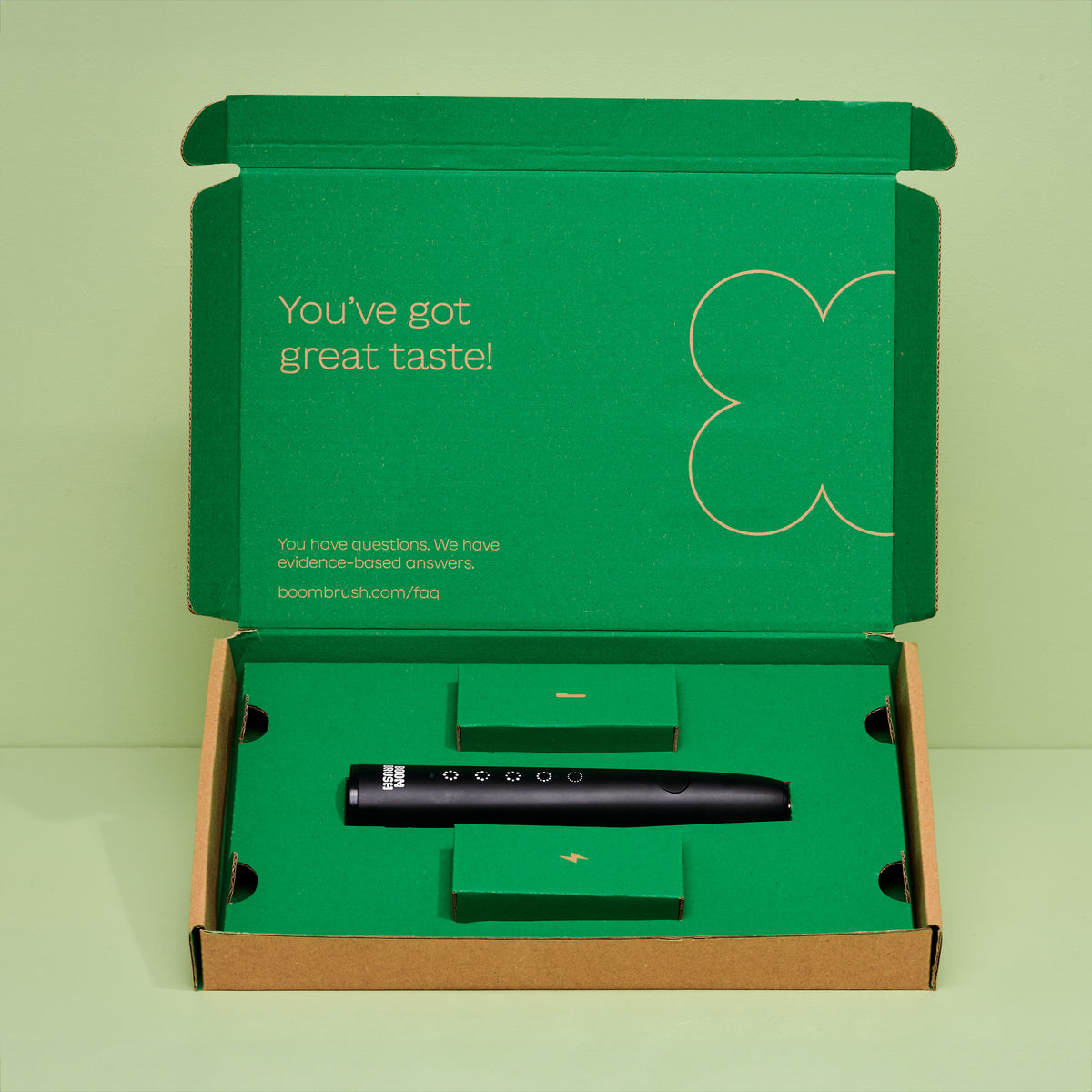 Boombrush Sonische Tandenborstel (Zwart/Wit) – 90 Dagen Batterij-Boombrush-Sordent