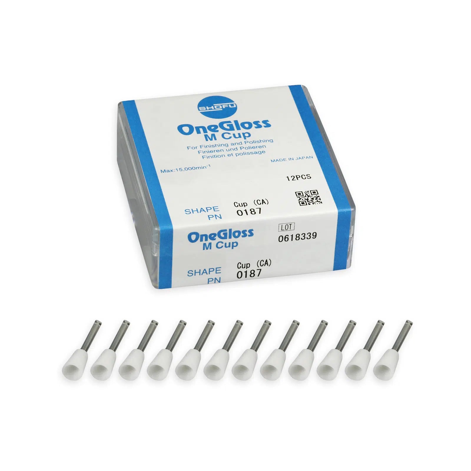 Shofu OneGloss® Cup Refill 060 (Polijstcup) (50 st.)-Shofu-Sordent